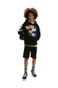 Παιδική βαμβακερή μπλούζα Vans DIGITAL FLASH PO Black Παιδικά
