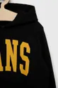 čierna Detská bavlnená mikina Vans VARSITY PO Black