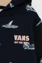 Παιδική βαμβακερή μπλούζα Vans SHARK FIN PO dress blues  100% Βαμβάκι