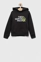The North Face bluza copii print gri NF0A82EN