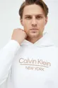 biały Calvin Klein bluza bawełniana