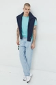 Tommy Jeans felpa in cotone blu navy