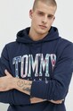 Tommy Jeans bluza bawełniana granatowy DM0DM15696.PPYX