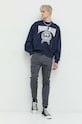 Tommy Jeans hanorac de bumbac DM0DM15709.PPYX bleumarin SS23
