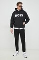 BOSS bluza bawełniana 50485316 czarny SS23
