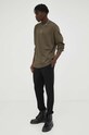 Samsoe Samsoe bluza bawełniana M22400003 zielony AW23