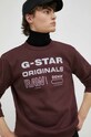 G-Star Raw felső burgundia D22319.A971