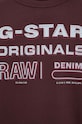 G-Star bluză D22319.A971 burgundia