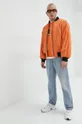 Bluza Karl Lagerfeld Jeans oranžna