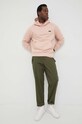 Bavlnená mikina Calvin Klein K10K110606.PPYX ružová SS23