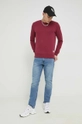 Jack & Jones bluza JJEBASIC bordowy