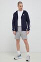adidas bluza bawełniana Essentials IC0434 granatowy SS23