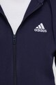 adidas bluza bawełniana Essentials IC0434 granatowy