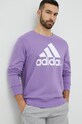 adidas bluza bawełniana fioletowy IC9327