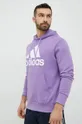 фиолетовой Хлопковая кофта adidas