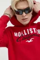 czerwony Hollister Co. bluza