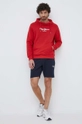 Bombažen pulover Pepe Jeans Edward Hoodie rdeča