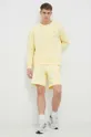 Bombažen pulover Fila rumena