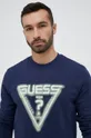 mornarsko modra Bombažen pulover Guess