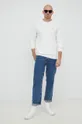 Bavlnený sveter Polo Ralph Lauren biela