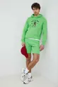 Βαμβακερή μπλούζα Tommy Hilfiger πράσινο