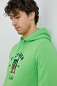 Tommy Hilfiger bluza bawełniana zielony MW0MW30017.PPYX
