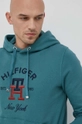 zelena Pamučna dukserica Tommy Hilfiger