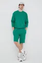 United Colors of Benetton bluza bawełniana zielony