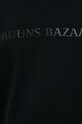 Bavlnená mikina Bruuns Bazaar Birk Crew BBM1279 čierna