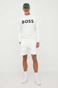 BOSS Orange bluza bawełniana 50487133 beżowy AW23
