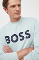 BOSS Orange bluza bawełniana 50487133 zielony