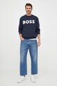 BOSS hanorac de bumbac ORANGE 50487133 bleumarin AW23
