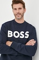 BOSS Orange bluza bawełniana granatowy 50487133