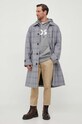 Бавовняна кофта BOSS BOSS ORANGE 50487134 сірий AW23