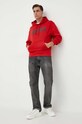 Bavlnená mikina BOSS BOSS ORANGE 50487134 červená AW23