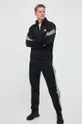Tréningová mikina adidas Performance 3-Stripes čierna