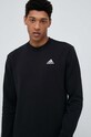 Хлопковая кофта adidas чёрный IC9329