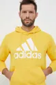 żółty adidas bluza bawełniana