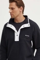 black Columbia sports sweatshirt Helvetia M Half Snap Fle