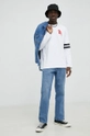 G-Star Raw longsleeve bawełniany biały