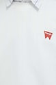 Βαμβακερή μπλούζα Wrangler W661HAW02 λευκό