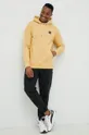 Βαμβακερή μπλούζα Quiksilver κίτρινο