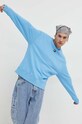 Pamučna dukserica Tommy Jeans DM0DM16370.PPYX plava SS23
