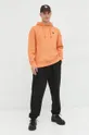 Bombažen pulover Tommy Jeans oranžna