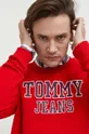 κόκκινο Βαμβακερή μπλούζα Tommy Jeans