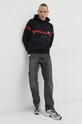 GCDS felpa in cotone SS23M100158 nero SS23