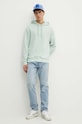 Βαμβακερή μπλούζα HUGO 50486478 πράσινο AW25
