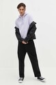 HUGO bluza bawełniana 50486478 fioletowy SS25