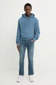 HUGO bluza bawełniana 50486478 niebieski AW25