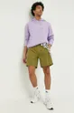 Bombažen pulover Dickies vijolična